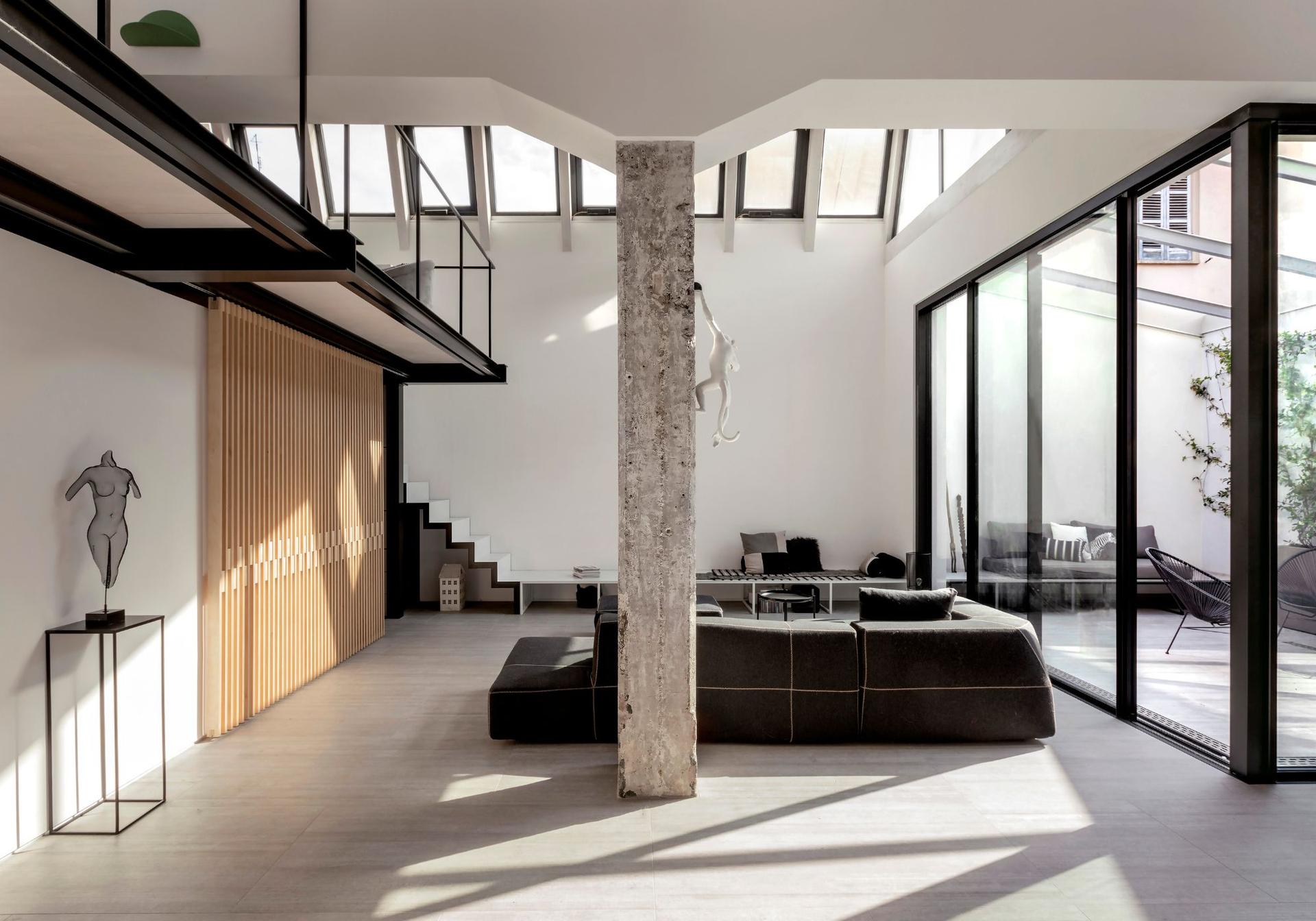 Un moderno loft black e white | Casalgrande Padana Un moderno loft black e white | Casalgrande Padana