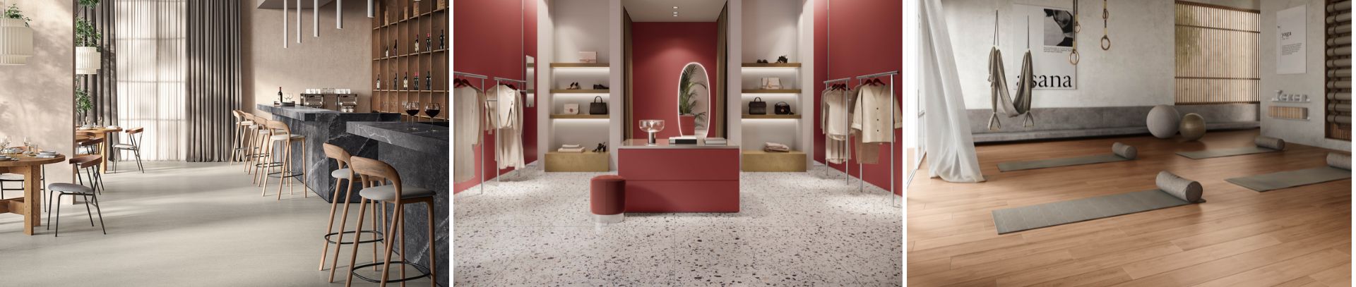 Casalgrande Padana porcelain stoneware for the contract, hospitality and retail sectors