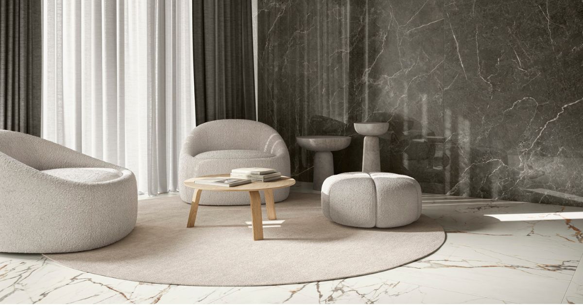 Marble-effect porcelain stoneware – Casalgrande Padana
