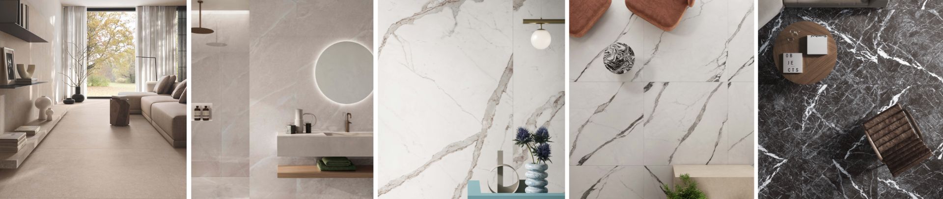 Handling large-size porcelain stoneware slabs