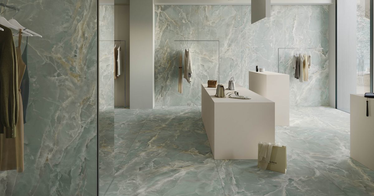 Alabastri marble-effect porcelain tiles – Casalgrande Padana
