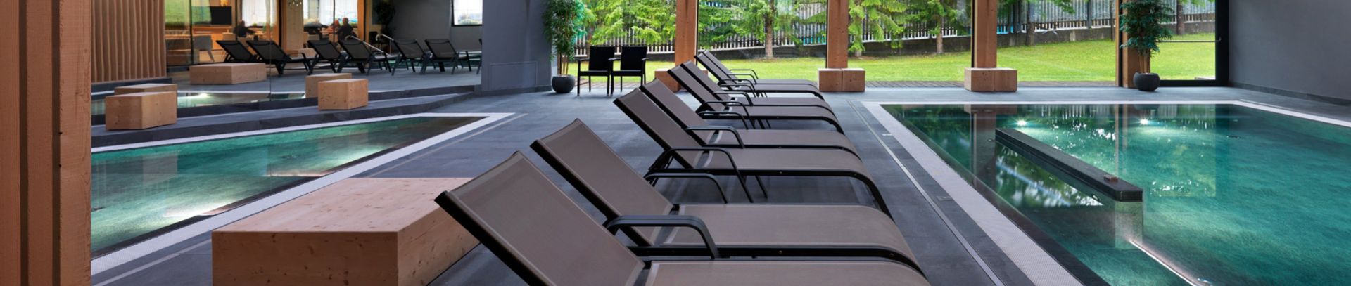 Hotel Fedora: an example of alpine architecture featuring porcelain tiles