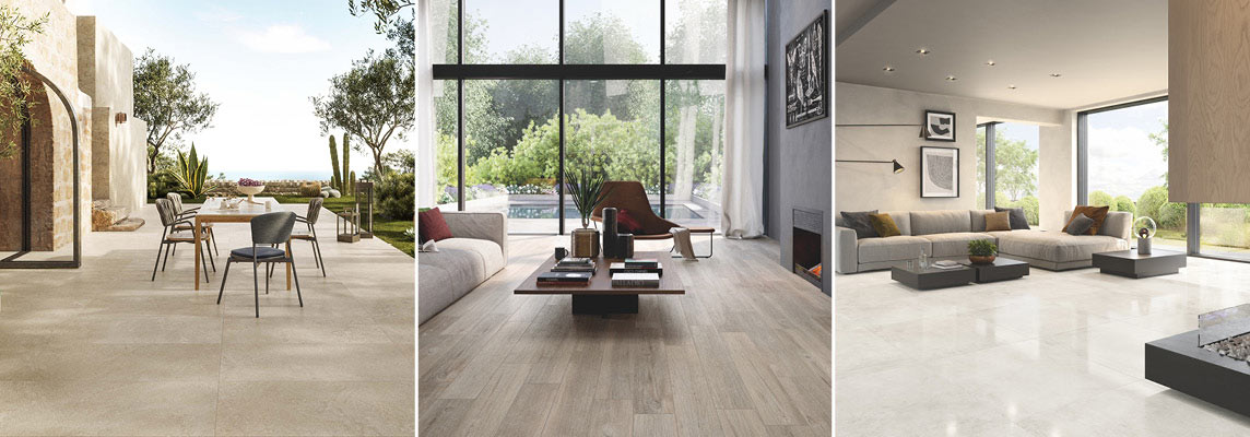 How to choose the right surfaces for porcelain stoneware flooring and coverings