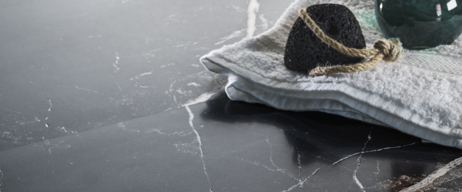 Marmora Nero Antico Vein-Touch dettaglio – Casalgrande Padana