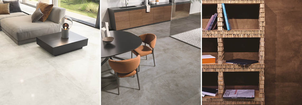 Metal-effect stoneware: Casalgrande Padana tiles with a contemporary allure
