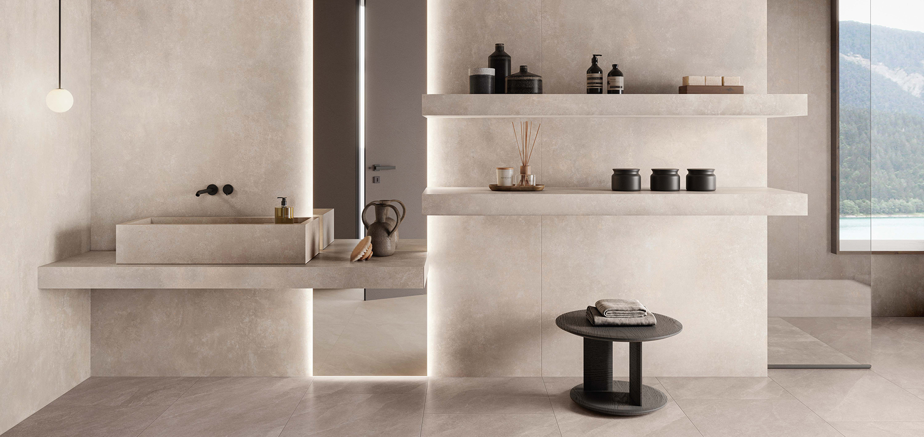 Alabastri marble-effect porcelain tiles – Casalgrande Padana