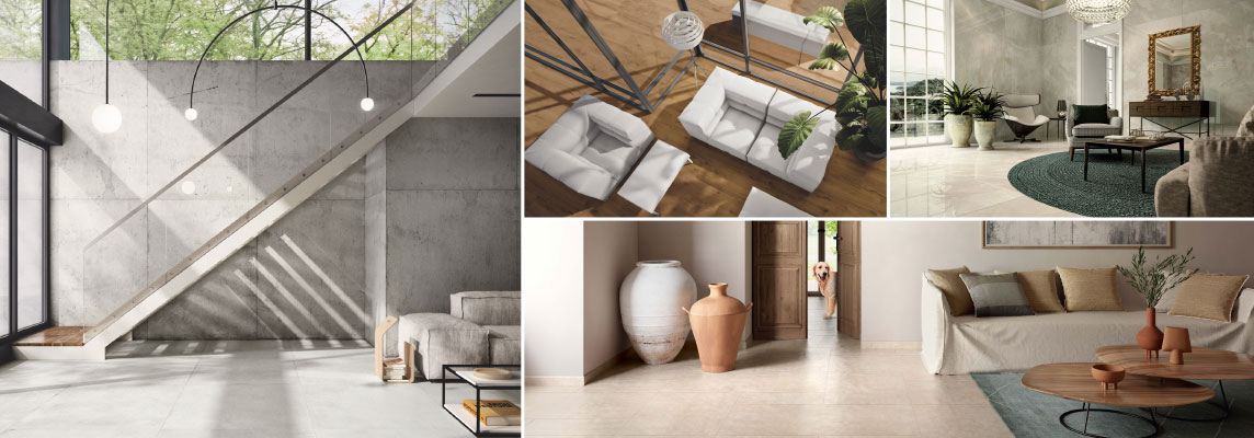 How to choose the right porcelain stoneware tiles for your interiors