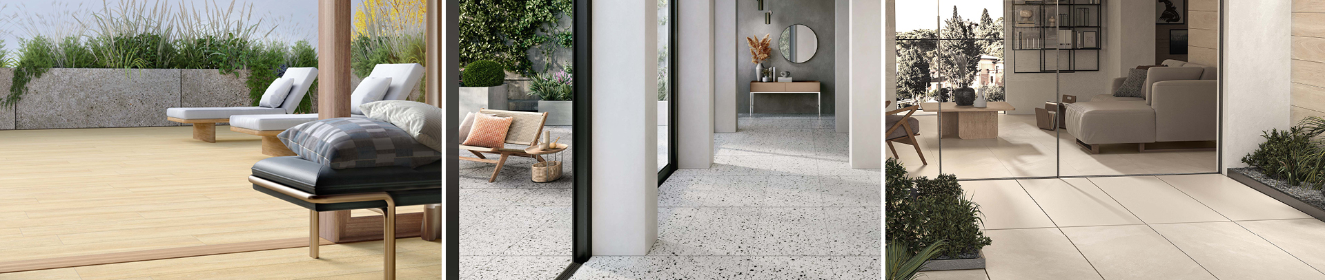 Dreaming of seamless indoor and outdoor flooring? We’ll show you how to achieve it with porcelain stoneware tiles