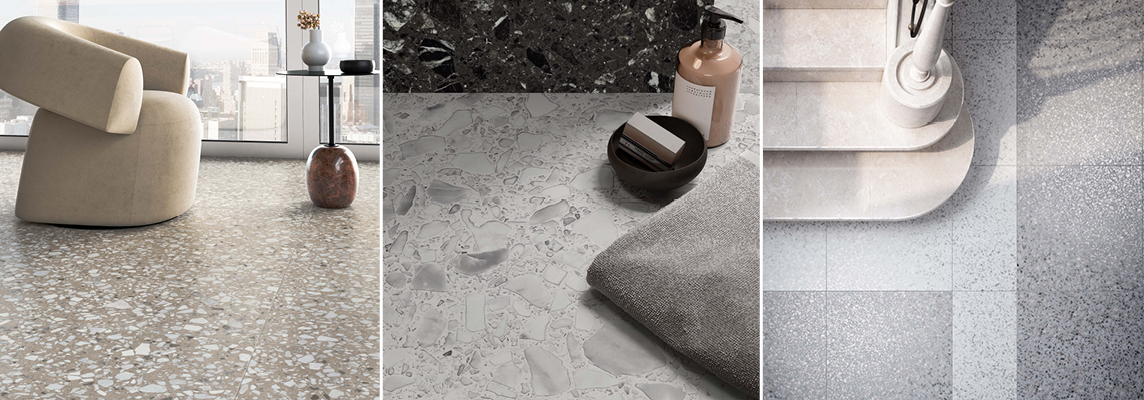 Stile vintage: come arredare con le piastrelle in gres effetto terrazzo