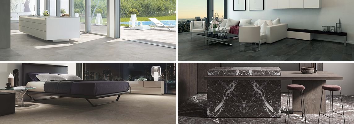 Stile moderno: come arredare con il gres porcellanato