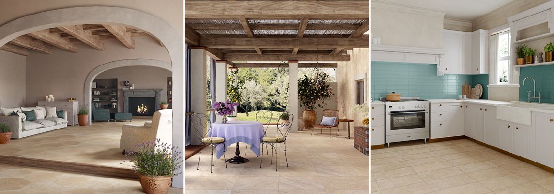 How to create a Provençal-style décor look with porcelain stoneware