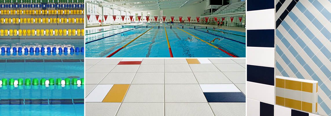 Cuneo swimming stadium: a contemporary decorative format in porcelain stoneware