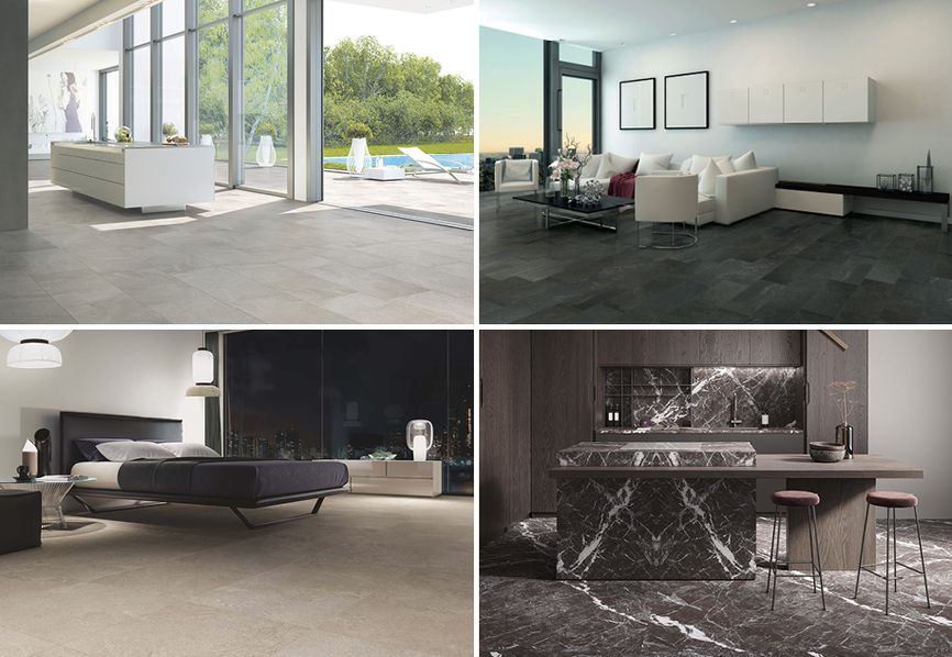 Stile moderno: come arredare con il gres porcellanato