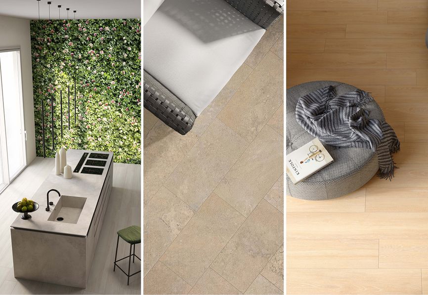 Stile Natural: come arredare con il gres porcellanato